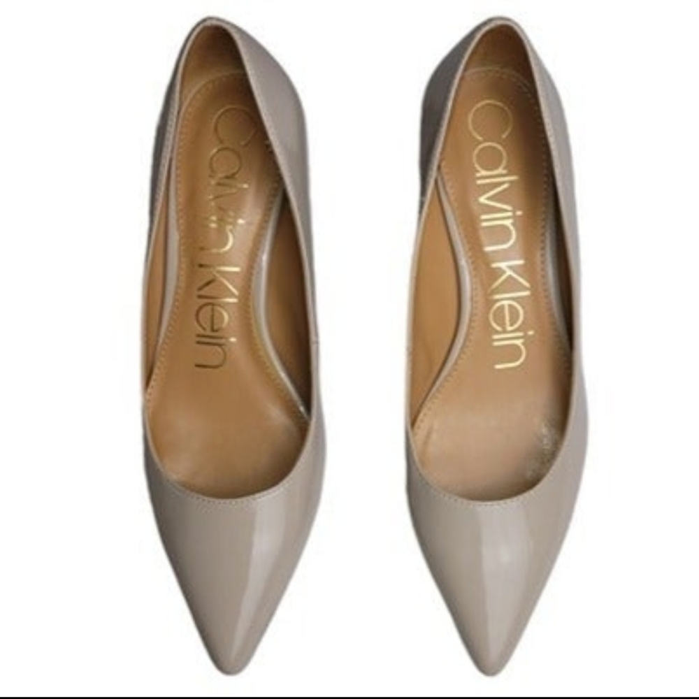 NWOB Calvin Klein Gray Pointed Toe Pumps Size 8.5
